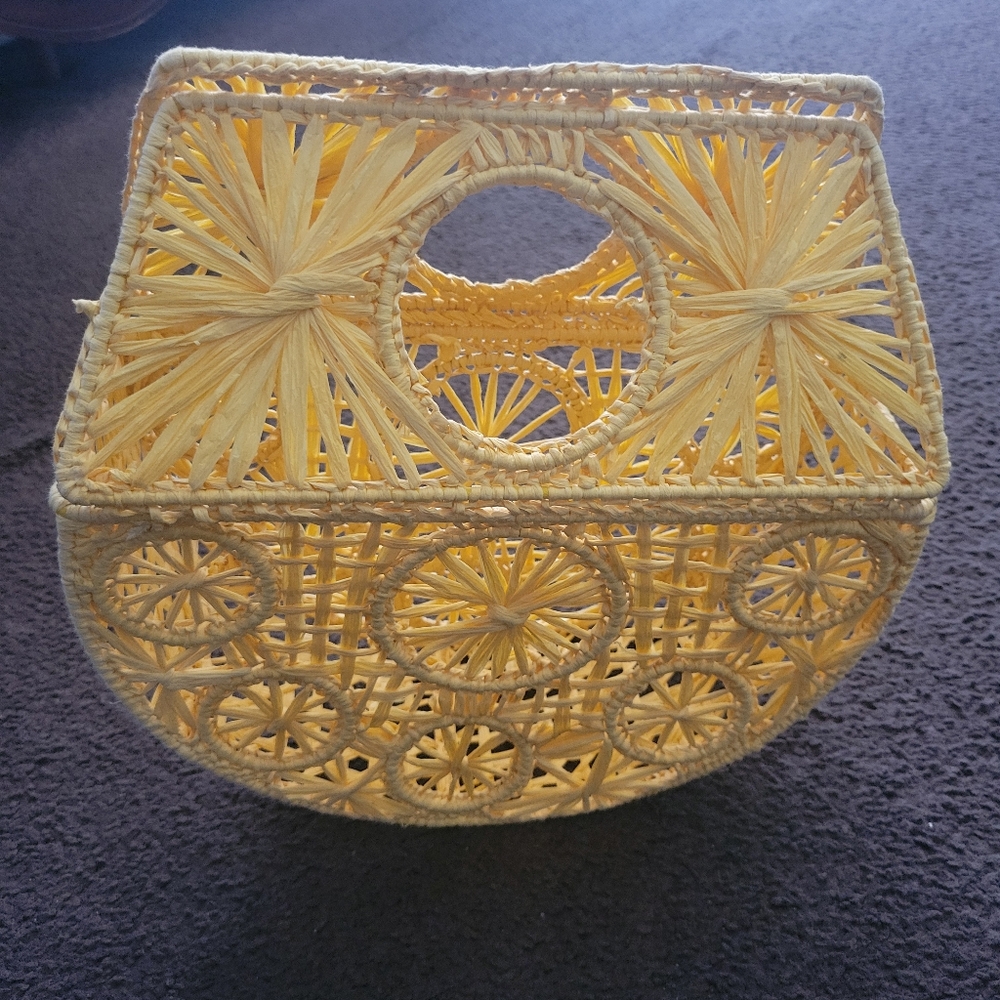 Yellow Fabric Tote NWOT